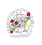 蝶々の着ぐるみを着た女の子のスタンプ（個別スタンプ：25）