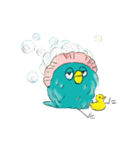 ニワトリ帽子の坊や（個別スタンプ：8）