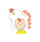 ニワトリ帽子の坊や（個別スタンプ：19）