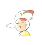 ニワトリ帽子の坊や（個別スタンプ：20）