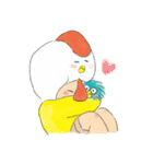 ニワトリ帽子の坊や（個別スタンプ：31）