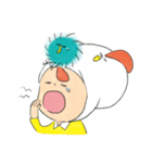 ニワトリ帽子の坊や（個別スタンプ：37）