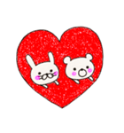うさくまカップル 1（個別スタンプ：1）