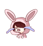うさパーカーうさこちゃんスタンプ（個別スタンプ：3）