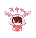 うさパーカーうさこちゃんスタンプ（個別スタンプ：32）