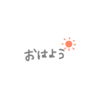 可愛い簡単挨拶スタンプ！！（個別スタンプ：3）