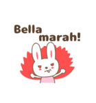 Cute rabbit stickers name, Bella（個別スタンプ：10）