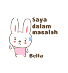 Cute rabbit stickers name, Bella（個別スタンプ：25）