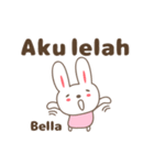 Cute rabbit stickers name, Bella（個別スタンプ：30）