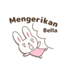 Cute rabbit stickers name, Bella（個別スタンプ：31）