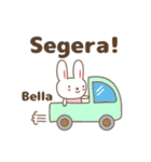 Cute rabbit stickers name, Bella（個別スタンプ：33）