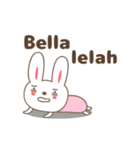 Cute rabbit stickers name, Bella（個別スタンプ：39）