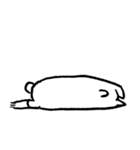 つかれてるしろいくま（個別スタンプ：2）