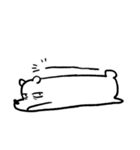 つかれてるしろいくま（個別スタンプ：5）