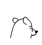 つかれてるしろいくま（個別スタンプ：12）