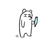 つかれてるしろいくま（個別スタンプ：15）