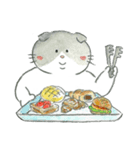 ぽちゃっとくりぃみーず 腹ペコver.（個別スタンプ：3）