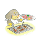 ぽちゃっとくりぃみーず 腹ペコver.（個別スタンプ：4）