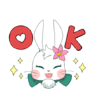 うさぎのリリーちゃんの挨拶！（個別スタンプ：5）