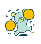 クマさんは青色（個別スタンプ：1）