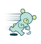 クマさんは青色（個別スタンプ：2）
