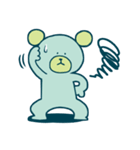 クマさんは青色（個別スタンプ：7）