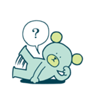 クマさんは青色（個別スタンプ：8）