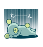 クマさんは青色（個別スタンプ：10）