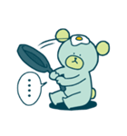 クマさんは青色（個別スタンプ：11）