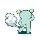 クマさんは青色（個別スタンプ：16）