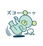 クマさんは青色（個別スタンプ：19）
