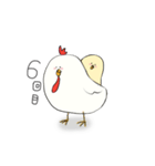 ニワトリの成長記録（個別スタンプ：6）