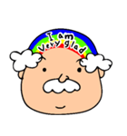 幸せな虹のおじいさん（個別スタンプ：6）