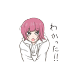 髪色がコロコロ変わる派手髪少女（個別スタンプ：3）