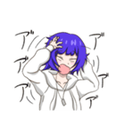 髪色がコロコロ変わる派手髪少女（個別スタンプ：8）