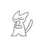 率直な猫、コニャン（個別スタンプ：4）