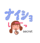 THE 文字 cute（個別スタンプ：16）