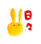 ぷるっと原石うさぎ jungle編（個別スタンプ：3）