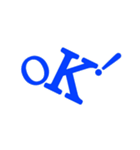 非整列文字01_B（個別スタンプ：3）