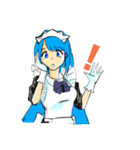 働かないよ！メイドさんWith仲間達（個別スタンプ：3）