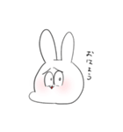 へんなうさぎ。（個別スタンプ：1）