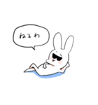 へんなうさぎ。（個別スタンプ：15）