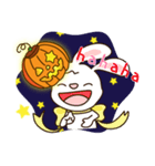 ハッピーハロウィン (うさぎ)（個別スタンプ：1）