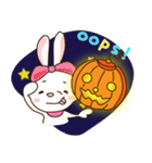 ハッピーハロウィン (うさぎ)（個別スタンプ：4）