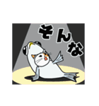 【動く】秋刀魚を被ったネコ(秋冬編)（個別スタンプ：20）