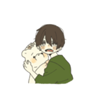 男の子としろくまとリス（個別スタンプ：27）