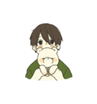 男の子としろくまとリス（個別スタンプ：30）