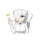 猫娘ビアンコさんのルーティンワーク2（個別スタンプ：1）