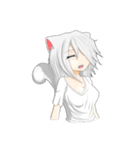 猫娘ビアンコさんのルーティンワーク2（個別スタンプ：22）