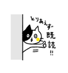 くろぶちネコら（個別スタンプ：27）